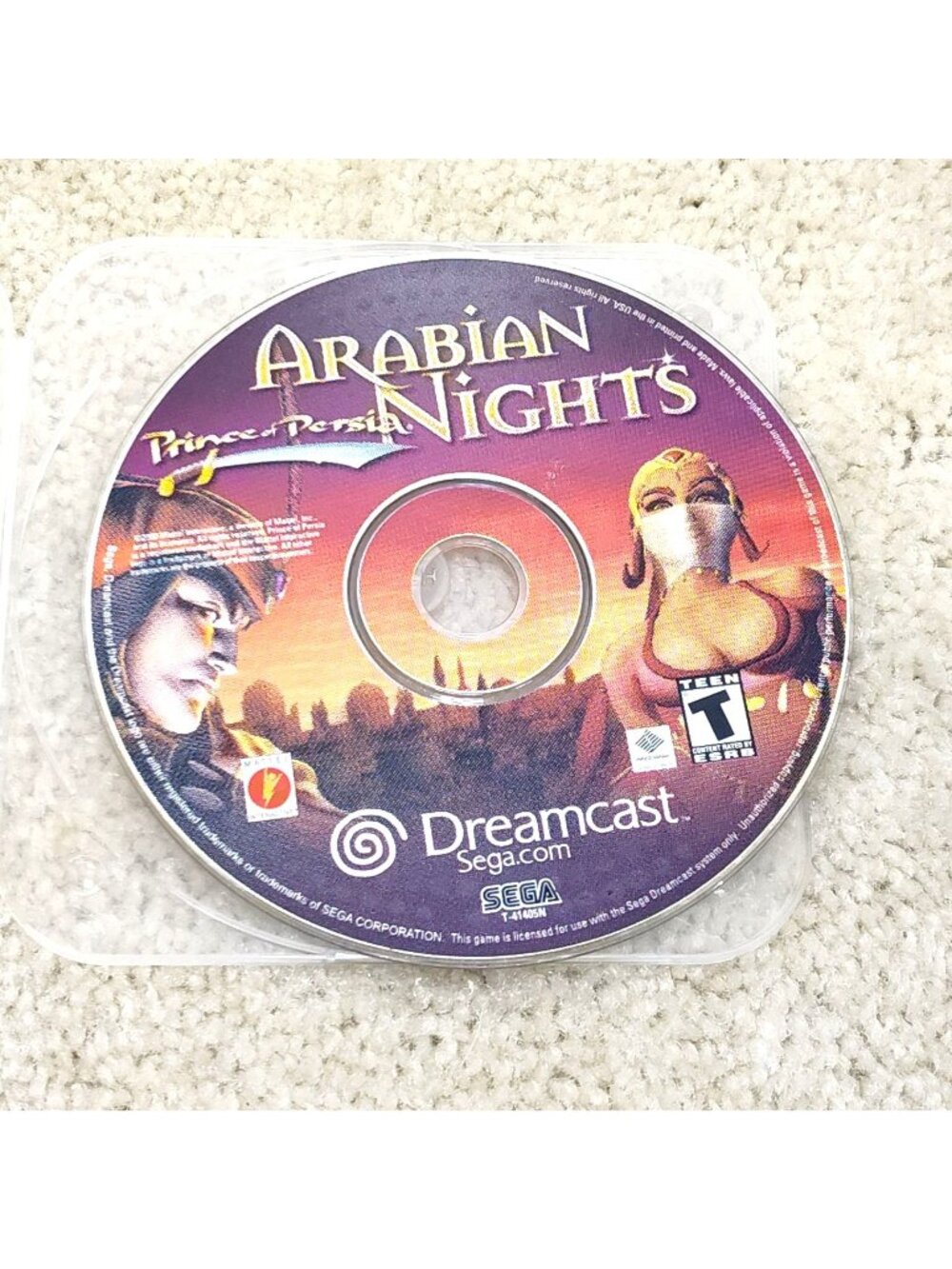 Sega Dreamcast Prince of Persia Arabian Nights Mattel T-41405N / Tested Works